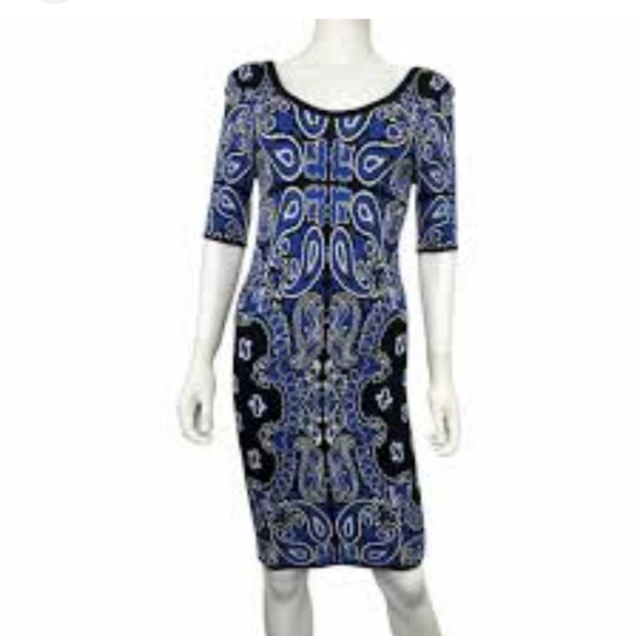 Felicity & Coco Sexy Stretchy Colorful Dress- Size XS - Picture 8 of 10